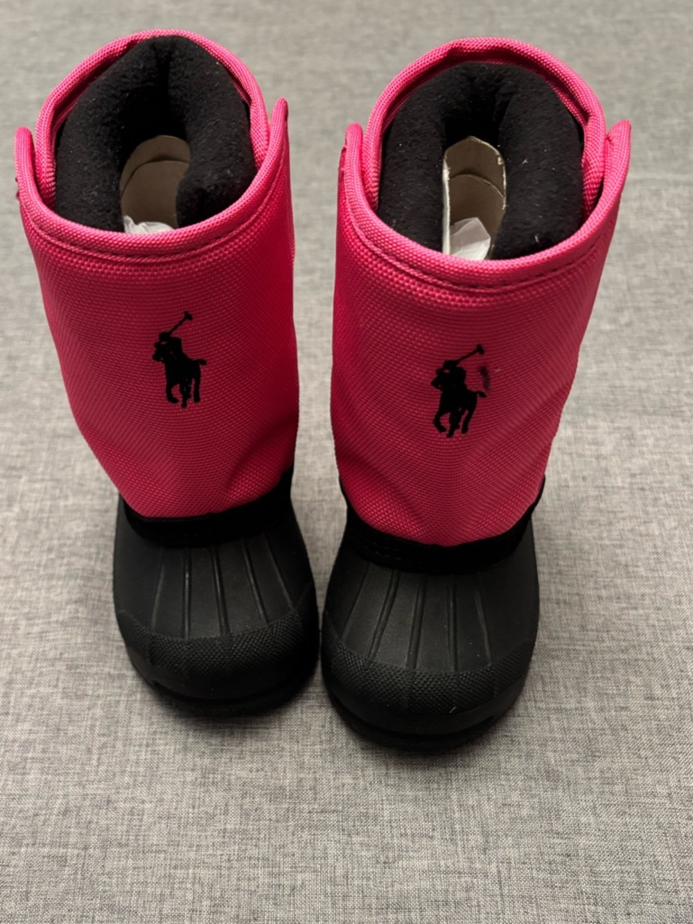 Polo Kids Pink and Black Winter Boots